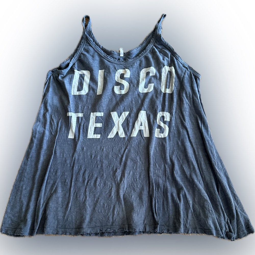 COPY - OOAK Magnolia Pearl Disco Texas Tank